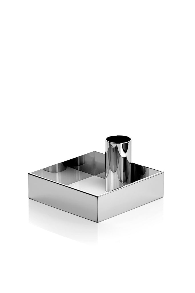 Edge Candle Holder Chrome krom lysestage fra MALLING LIVING