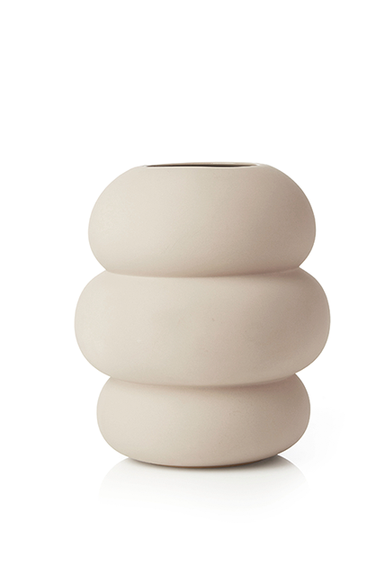 Soft Shape Vase i beige